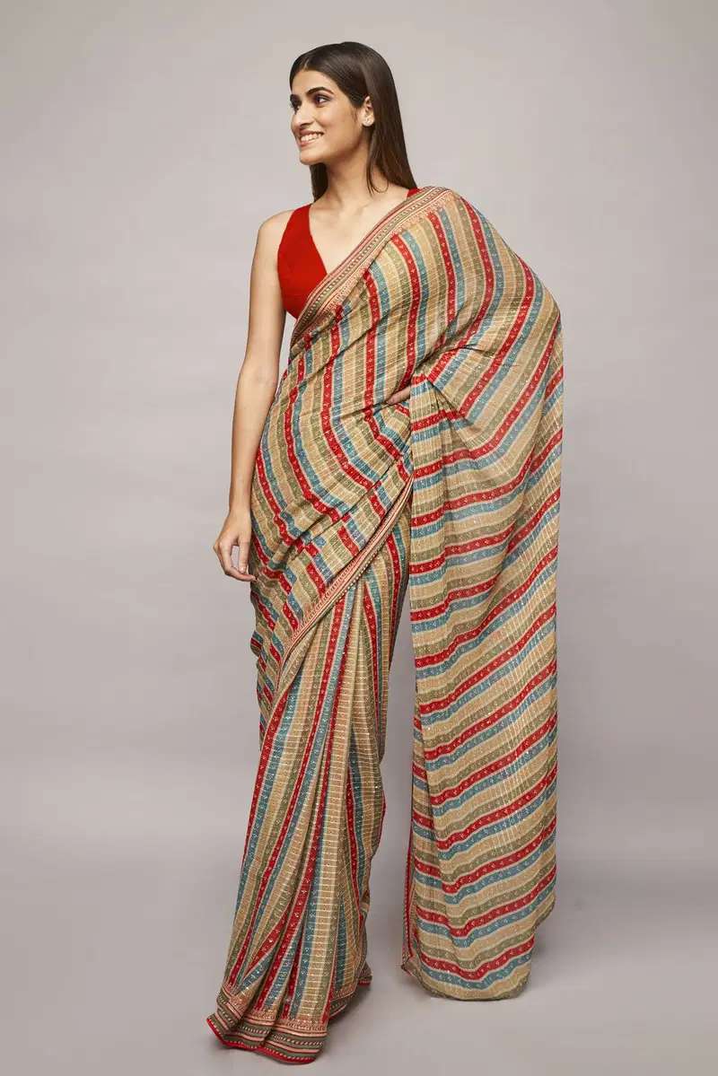 088 Bollywood Crochet Sequence Wholesale Designer Sarees
